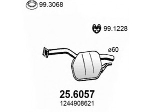 ASSO 28.6057 vidurinis duslintuvas 
 Išmetimo sistema -> Duslintuvas
1244908621, 1244910200