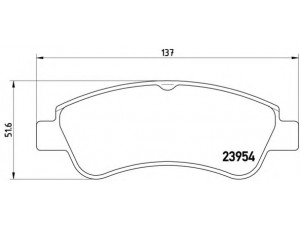 BREMBO P 61 066 stabdžių trinkelių rinkinys, diskinis stabdys 
 Techninės priežiūros dalys -> Papildomas remontas
1610489680, 1611293980, 425218