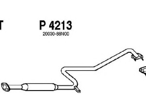 FENNO P4213 vidurinis duslintuvas 
 Išmetimo sistema -> Duslintuvas
20030-88N00