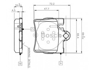 BOSCH 0 986 TB2 378 stabdžių trinkelių rinkinys, diskinis stabdys 
 Techninės priežiūros dalys -> Papildomas remontas
003 420 06 20, 003 420 19 20, 004 420 94 20