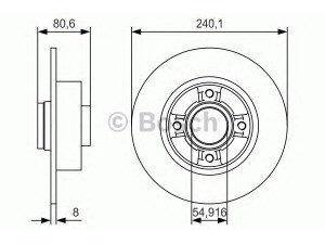 BOSCH 0 986 479 S37 stabdžių diskas 
 Stabdžių sistema -> Diskinis stabdys -> Stabdžių diskas
77 01 207 823