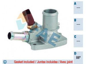 FAE 5317588 termostatas, aušinimo skystis 
 Aušinimo sistema -> Termostatas/tarpiklis -> Thermostat
0055202371, 55202371, 1535448, 9S51-8575-AA