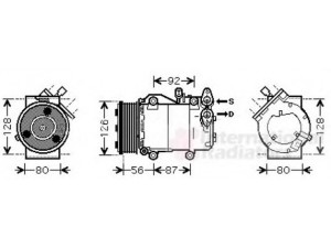 VAN WEZEL 1800K393 kompresorius, oro kondicionierius 
 Oro kondicionavimas -> Kompresorius/dalys
1465439, 3M5H19497GA, 3M5H19D629KF