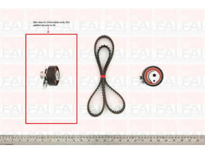 FAI AutoParts TBK120 paskirstymo diržo komplektas 
 Techninės priežiūros dalys -> Papildomas remontas
032198119, 6K0198001D, 6K0198001D(KIT)
