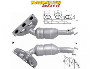 MAGNAFLOW 60604 katalizatoriaus keitiklis 
 Išmetimo sistema -> Katalizatoriaus keitiklis
18407518674