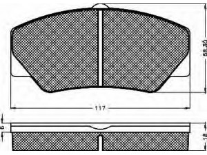 BSF 10193 stabdžių trinkelių rinkinys, diskinis stabdys 
 Techninės priežiūros dalys -> Papildomas remontas
5023486, 6150947, 6184245, 6189145