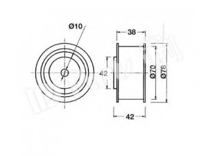 IPS Parts ITB-6533 įtempiklis, paskirstymo diržas
MD179597