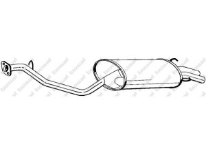 BOSAL 281-297 galinis duslintuvas 
 Išmetimo sistema -> Duslintuvas
18031-SE3-507, 18307-SE3-G51, 18307-SE3-G52