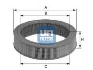 UFI 27.133.00 oro filtras 
 Techninės priežiūros dalys -> Techninės priežiūros intervalai
17801-31040, 17801-33010, 17801-33030