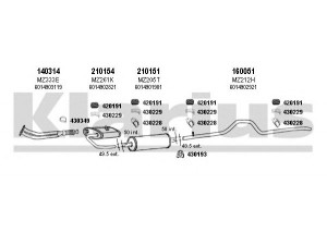 KLARIUS 600257E išmetimo sistema