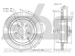 sbs 1815314029 stabdžių diskas 
 Dviratė transporto priemonės -> Stabdžių sistema -> Stabdžių diskai / priedai
SDB000642, SDB000643, SDB000644