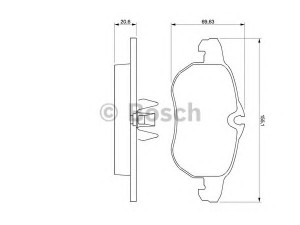 BOSCH 0 986 424 677 stabdžių trinkelių rinkinys, diskinis stabdys 
 Techninės priežiūros dalys -> Papildomas remontas
77363604, 1605088, 1605113, 1605136