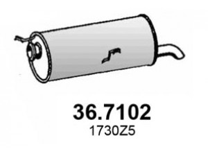 ASSO 36.7102 galinis duslintuvas 
 Išmetimo sistema -> Duslintuvas
1730Z5