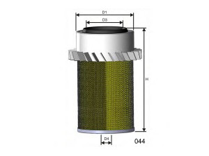 MISFAT R859 oro filtras 
 Filtrai -> Oro filtras
MAK1629, K306535