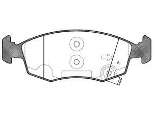 OPEN PARTS BPA0172.50 stabdžių trinkelių rinkinys, diskinis stabdys 
 Techninės priežiūros dalys -> Papildomas remontas
0077366378, 77365927, 77366212