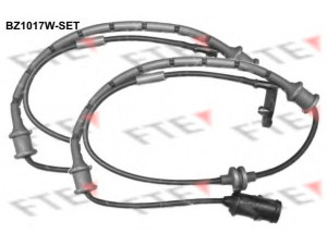 FTE BZ1017W-SET įspėjimo kontaktas, stabdžių trinkelių susidėvėjimas 
 Stabdžių sistema -> Susidėvėjimo indikatorius, stabdžių trinkelės
62 38 388, 90 497 051, 90 497 051