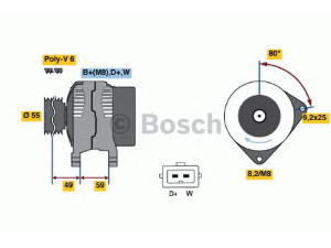 BOSCH 0 123 310 020 kintamosios srovės generatorius 
 Elektros įranga -> Kint. sr. generatorius/dalys -> Kintamosios srovės generatorius
1516620R, 028 903 025 G, 028 903 025 GX