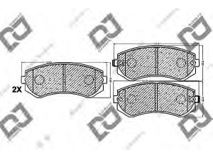 DJ PARTS BP1095 stabdžių trinkelių rinkinys, diskinis stabdys 
 Techninės priežiūros dalys -> Papildomas remontas
41060-2N290, 41060-2N390, 41060-2N392