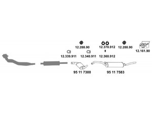 EBERSPÄCHER 12_656 išmetimo sistema 
 Išmetimo sistema -> Išmetimo sistema, visa