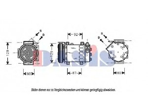 AKS DASIS 850300N kompresorius, oro kondicionierius 
 Oro kondicionavimas -> Kompresorius/dalys
7700111235, 7701499970, 8200509067