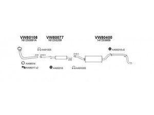 VENEPORTE 800010 išmetimo sistema 
 Išmetimo sistema -> Išmetimo sistema, visa