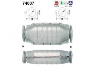 AS 74037 katalizatoriaus keitiklis 
 Išmetimo sistema -> Katalizatoriaus keitiklis
2080073C26, 2080076J25