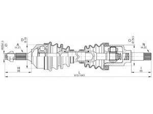 OPEN PARTS DRS6155.00 kardaninis velenas 
 Ratų pavara -> Kardaninis velenas
32726E, 32727E, 3272CQ, 9630767080