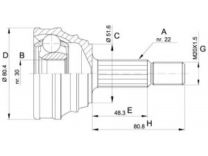 OPEN PARTS CVJ5190.10 jungčių komplektas, kardaninis velenas 
 Ratų pavara -> Sujungimai/komplektas
6N0407311, 6N0498099, 6N0498099X