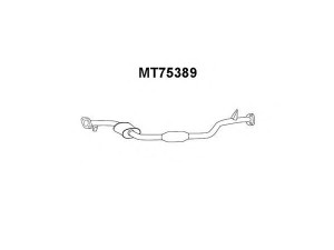 VENEPORTE MT75389 priekinis duslintuvas 
 Išmetimo sistema -> Duslintuvas
MB687742, MB810039