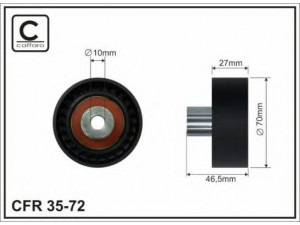 CAFFARO 35-72 kreipiantysis skriemulys, V formos rumbuotas diržas 
 Diržinė pavara -> V formos rumbuotas diržas/komplektas -> Laisvasis/kreipiamasis skriemulys
7700862744