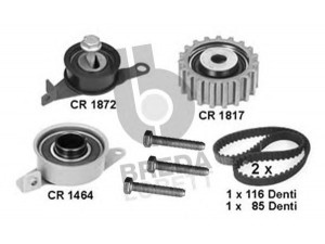BREDA  LORETT KCD0010 paskirstymo diržo komplektas 
 Techninės priežiūros dalys -> Papildomas remontas
1005822, 1103598, 1108752, 6497120