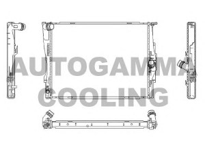 AUTOGAMMA 107448 radiatorius, variklio aušinimas 
 Aušinimo sistema -> Radiatorius/alyvos aušintuvas -> Radiatorius/dalys
17117521046, 17117521048, 17117559273
