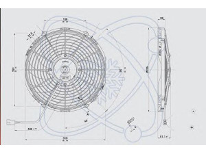 ELECTRO AUTO 32G0003 ventiliatorius, radiatoriaus