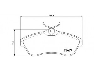 BREMBO P 61 075 stabdžių trinkelių rinkinys, diskinis stabdys 
 Techninės priežiūros dalys -> Papildomas remontas
425237, 425372, E172282