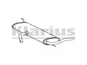 KLARIUS 220893 galinis duslintuvas 
 Išmetimo sistema -> Duslintuvas
5P5253609B, 5P5253609B, 5P5253609B