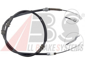 A.B.S. K19852 trosas, stovėjimo stabdys 
 Stabdžių sistema -> Valdymo svirtys/trosai
7E0609701C