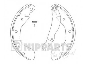 NIPPARTS J3500900 stabdžių trinkelių komplektas 
 Techninės priežiūros dalys -> Papildomas remontas
90542863, 96226110, NP1464, 1605953