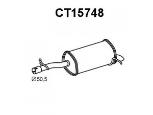 VENEPORTE CT15748 galinis duslintuvas 
 Išmetimo sistema -> Duslintuvas
1608308680, 1730EP