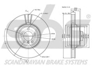 sbs 1815311571 stabdžių diskas 
 Dviratė transporto priemonės -> Stabdžių sistema -> Stabdžių diskai / priedai
34116766107