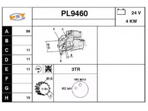 SNRA PL9460 starteris
0941519