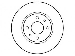 NATIONAL NBD284 stabdžių diskas 
 Stabdžių sistema -> Diskinis stabdys -> Stabdžių diskas
164202610001, 60801755, 82394417
