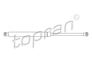 TOPRAN 700 712 dujinė spyruoklė, bagažinė 
 Priedai -> Bagažinė/pakrovimo skyrius
8200 051 750