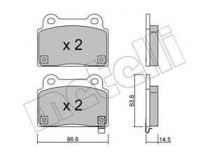 METELLI 22-0826-0 stabdžių trinkelių rinkinys, diskinis stabdys 
 Techninės priežiūros dalys -> Papildomas remontas
4605A584, 4605A695