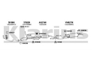 KLARIUS 931106U išmetimo sistema 
 Išmetimo sistema -> Išmetimo sistema, visa