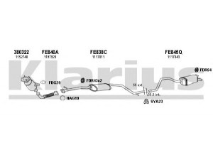 KLARIUS 362030U išmetimo sistema