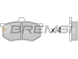 BREMSI BP2140 stabdžių trinkelių rinkinys, diskinis stabdys 
 Techninės priežiūros dalys -> Papildomas remontas
3915580, 00984435118, 3899448, 3915580