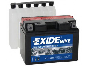 EXIDE ETZ14-BS starterio akumuliatorius; starterio akumuliatorius 
 Elektros įranga -> Akumuliatorius