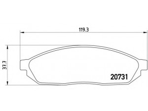 BREMBO P 59 007 stabdžių trinkelių rinkinys, diskinis stabdys 
 Techninės priežiūros dalys -> Papildomas remontas
5521078, 45022SA0660, 45022SA0670