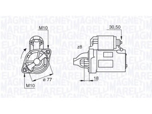 MAGNETI MARELLI 063522605010 starteris 
 Elektros įranga -> Starterio sistema -> Starteris
36100-22805, 30100-22805, 36100-22805