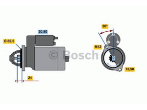 BOSCH 0 001 313 006 starteris 
 Elektros įranga -> Starterio sistema -> Starteris
002 151 09 01, A 002 151 09 01